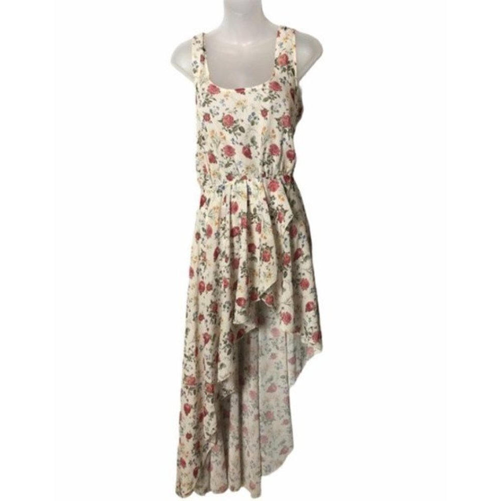 Boutique Love Asymmetrical Floral‎ High Low Dress M